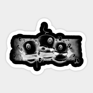 See No Evil Fat Cap Style Sticker